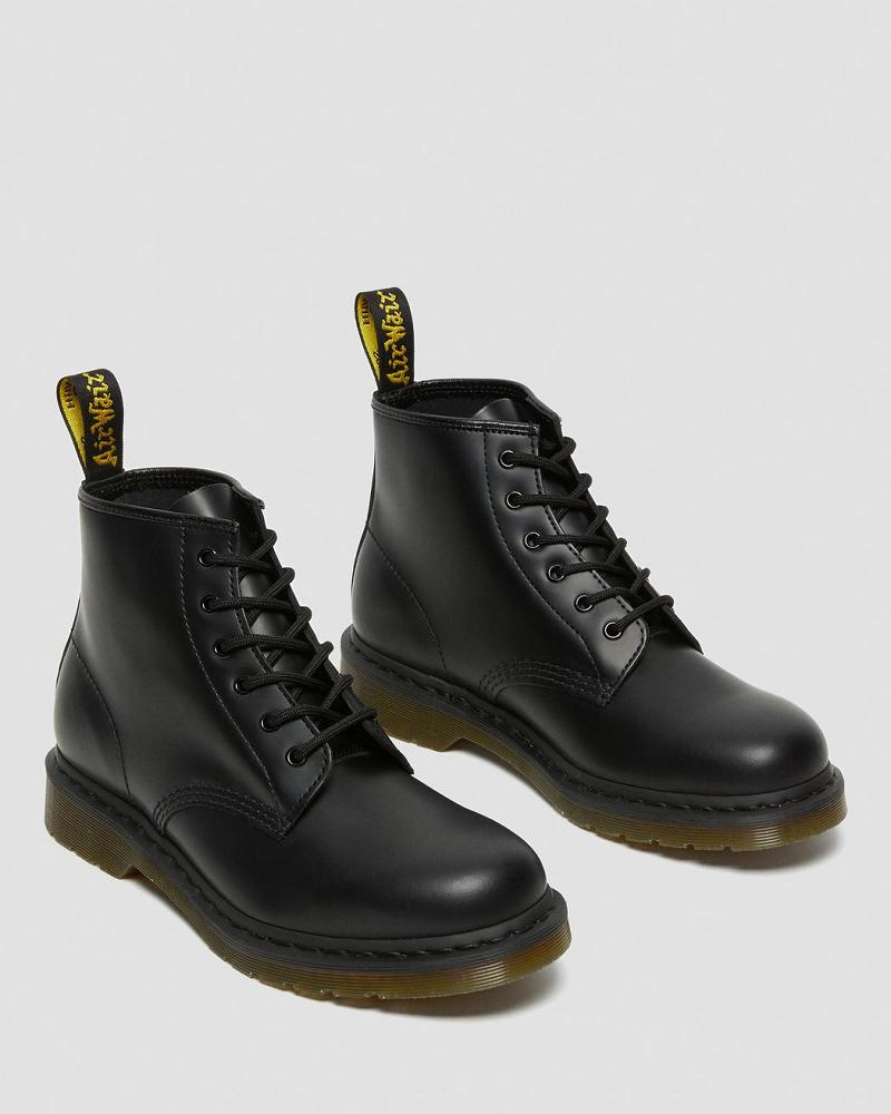 Botines Dr Martens 101 Smooth Cuero Hombre Negros | MX 38QMA